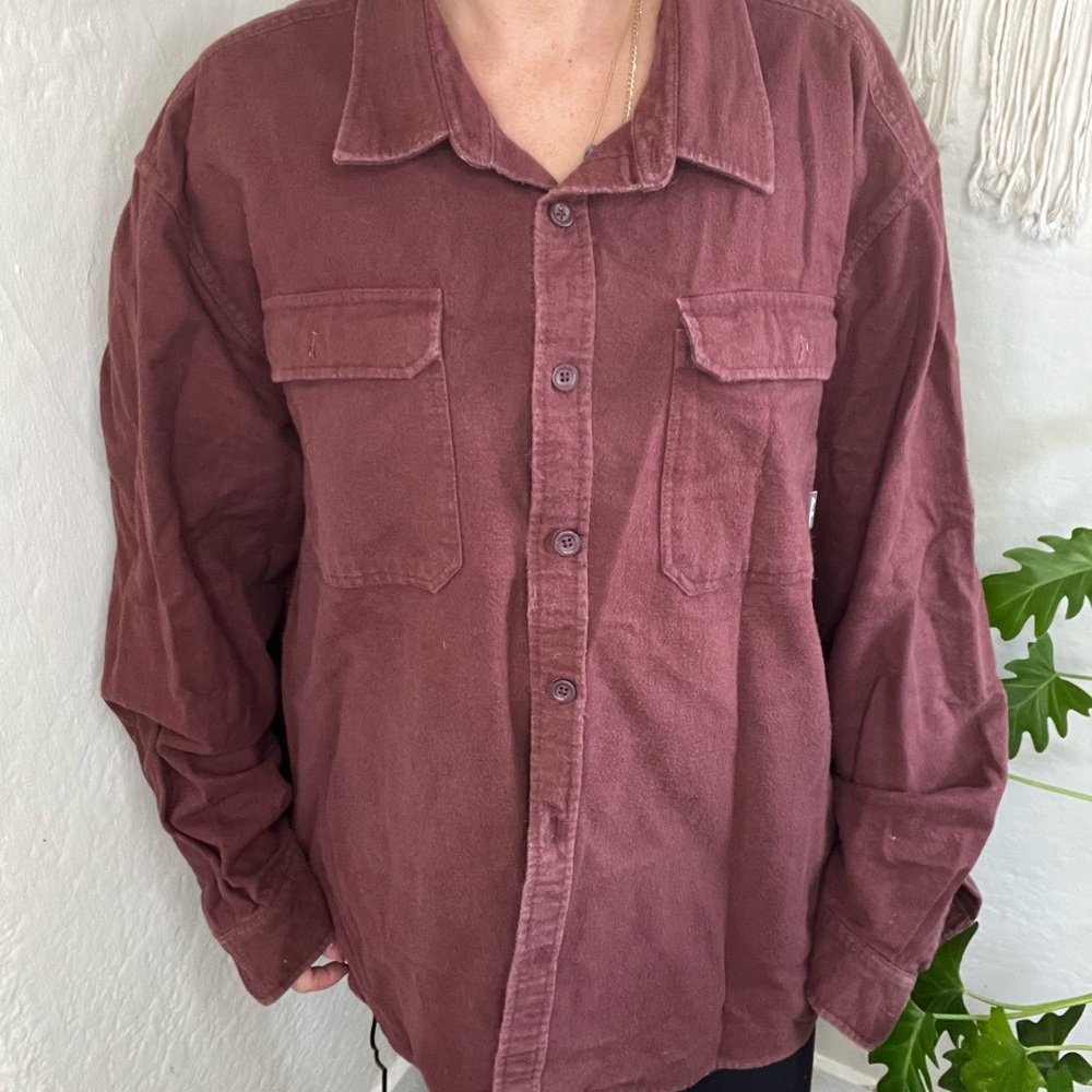 Vintage Plum Corduroy Shirt